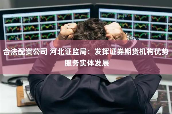 合法配资公司 河北证监局：发挥证券期货机构优势 服务实体发展